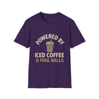 Powered By Iced Coffee & Foul Balls T-Shirt
