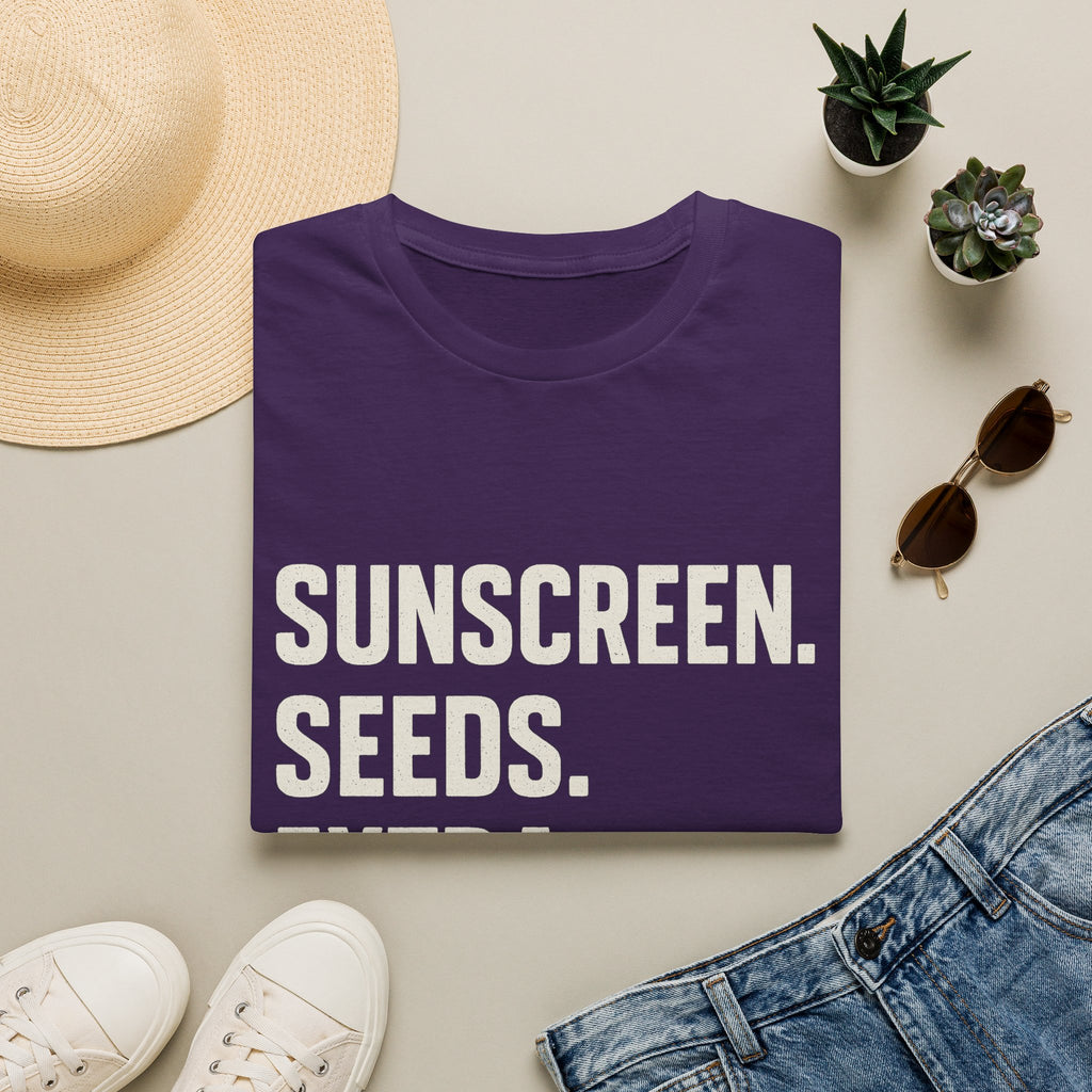 Sunscreen. Seeds. Extra Innings T-Shirt