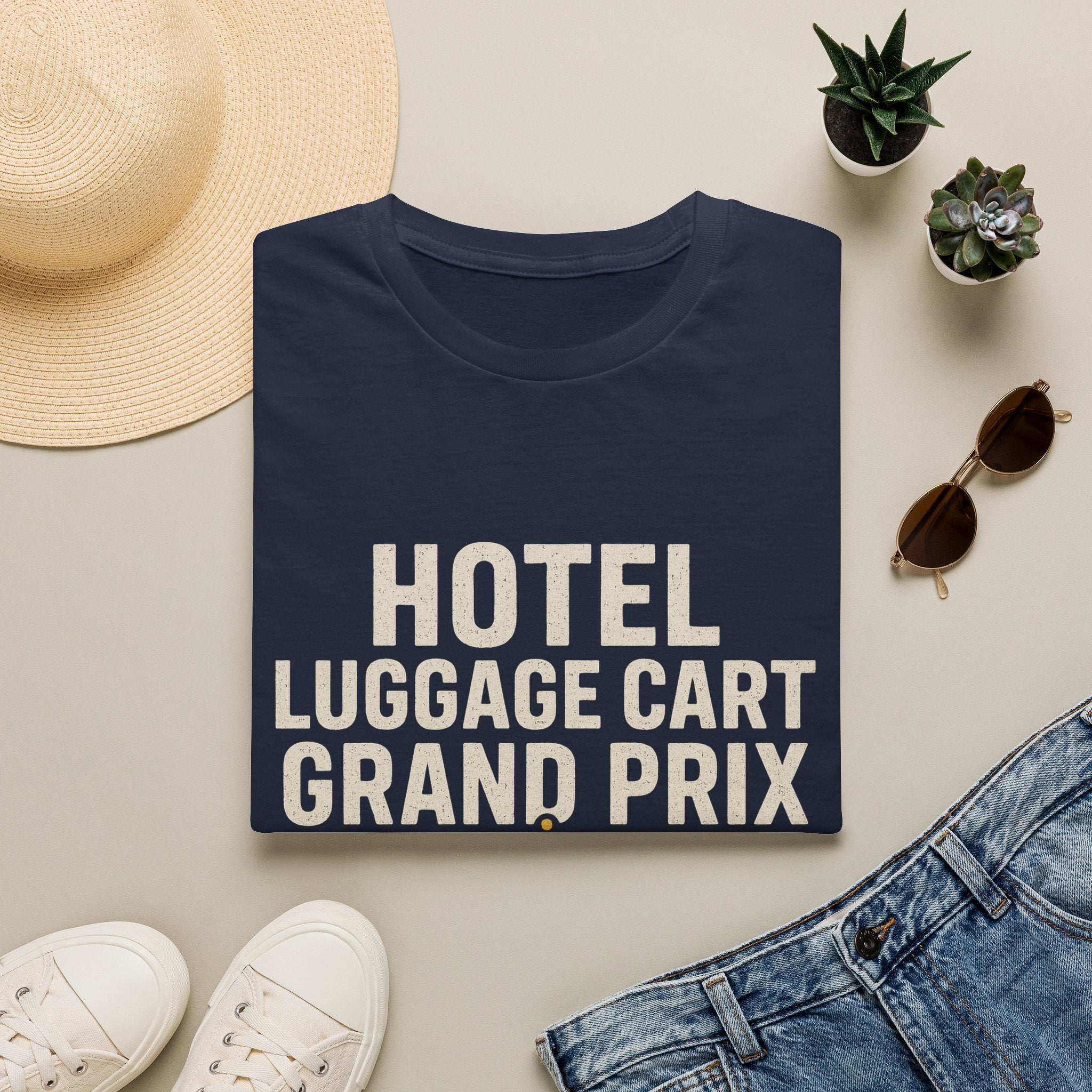 Hotel Luggage Cart Grand Prix: Pit Crew T-Shirt