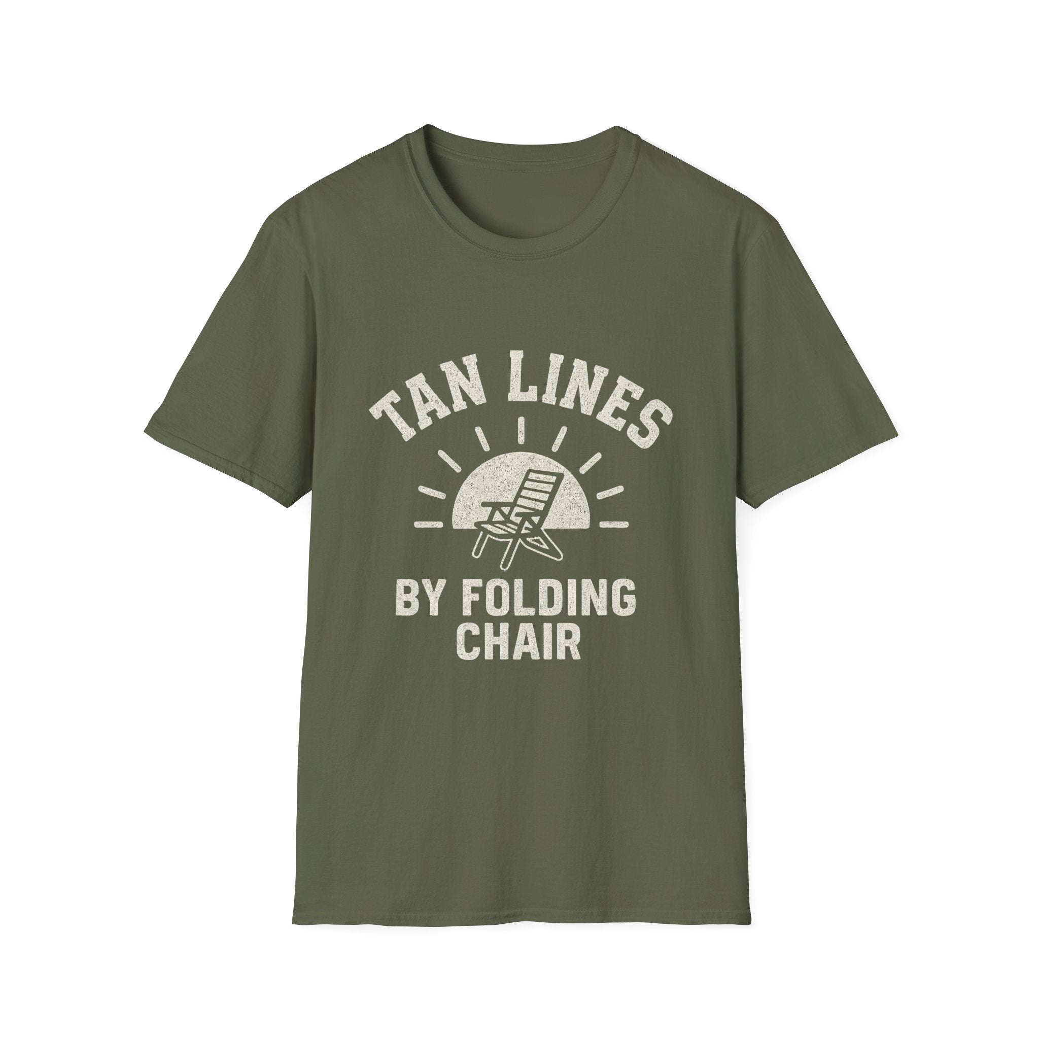 Tan Lines By Folding Chair T-Shirt