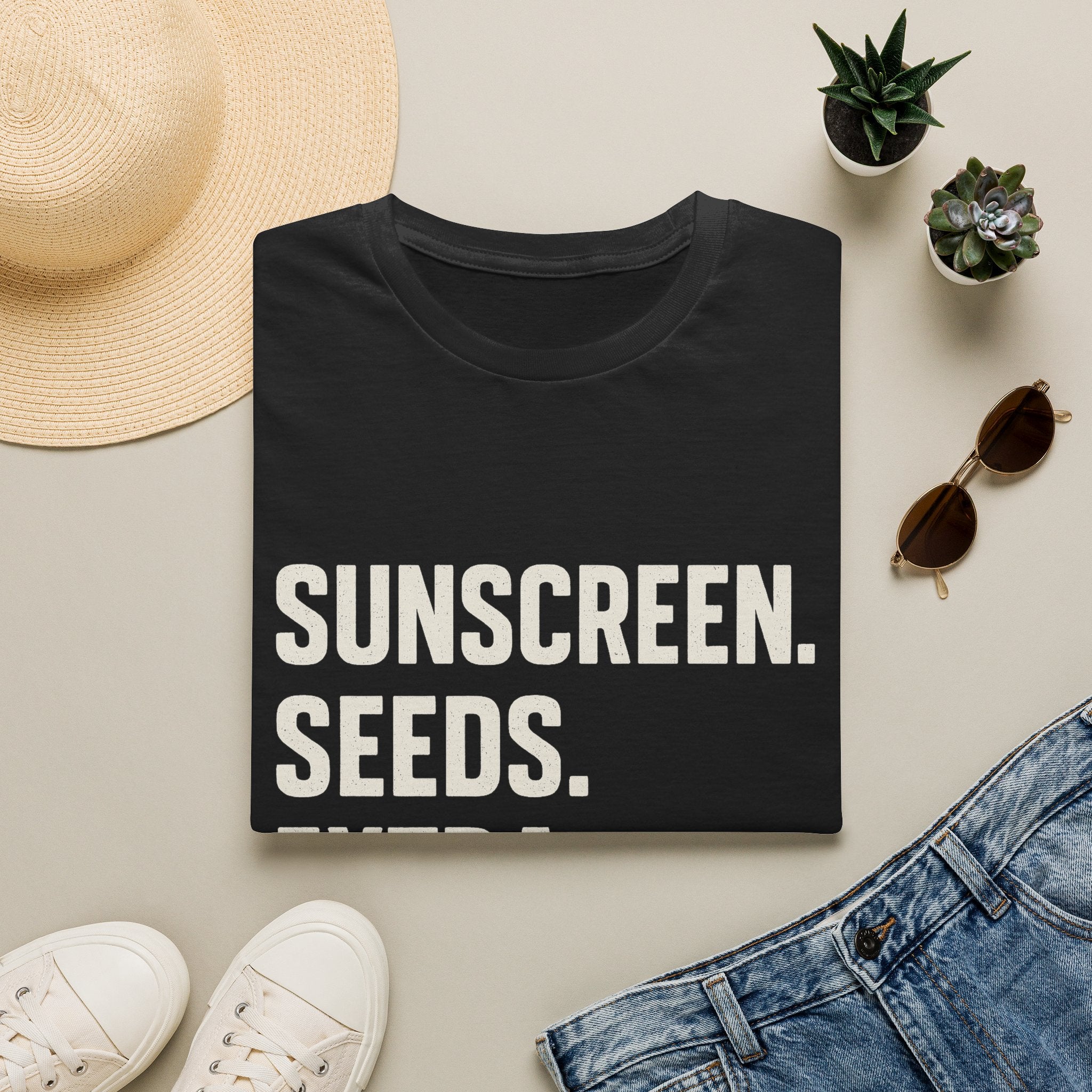 Sunscreen. Seeds. Extra Innings T-Shirt