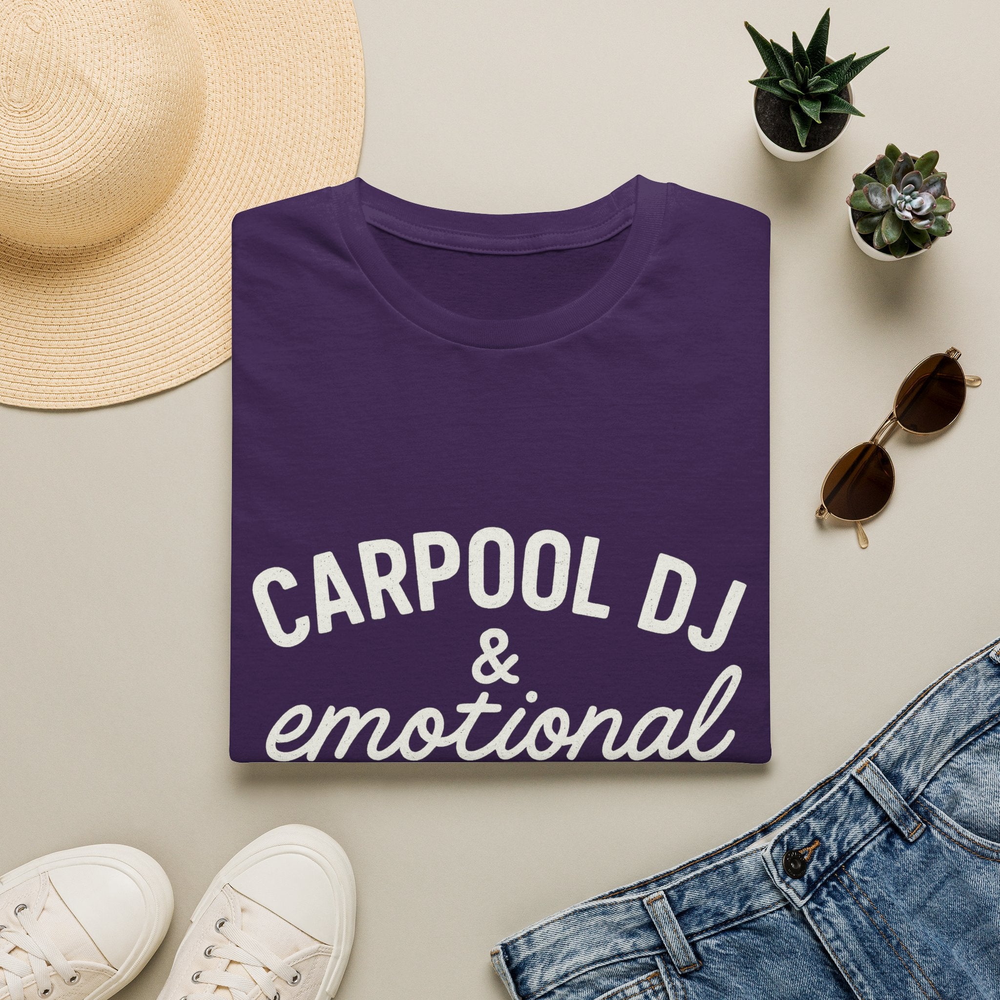 Carpool Dj & Emotional Support Human T-Shirt