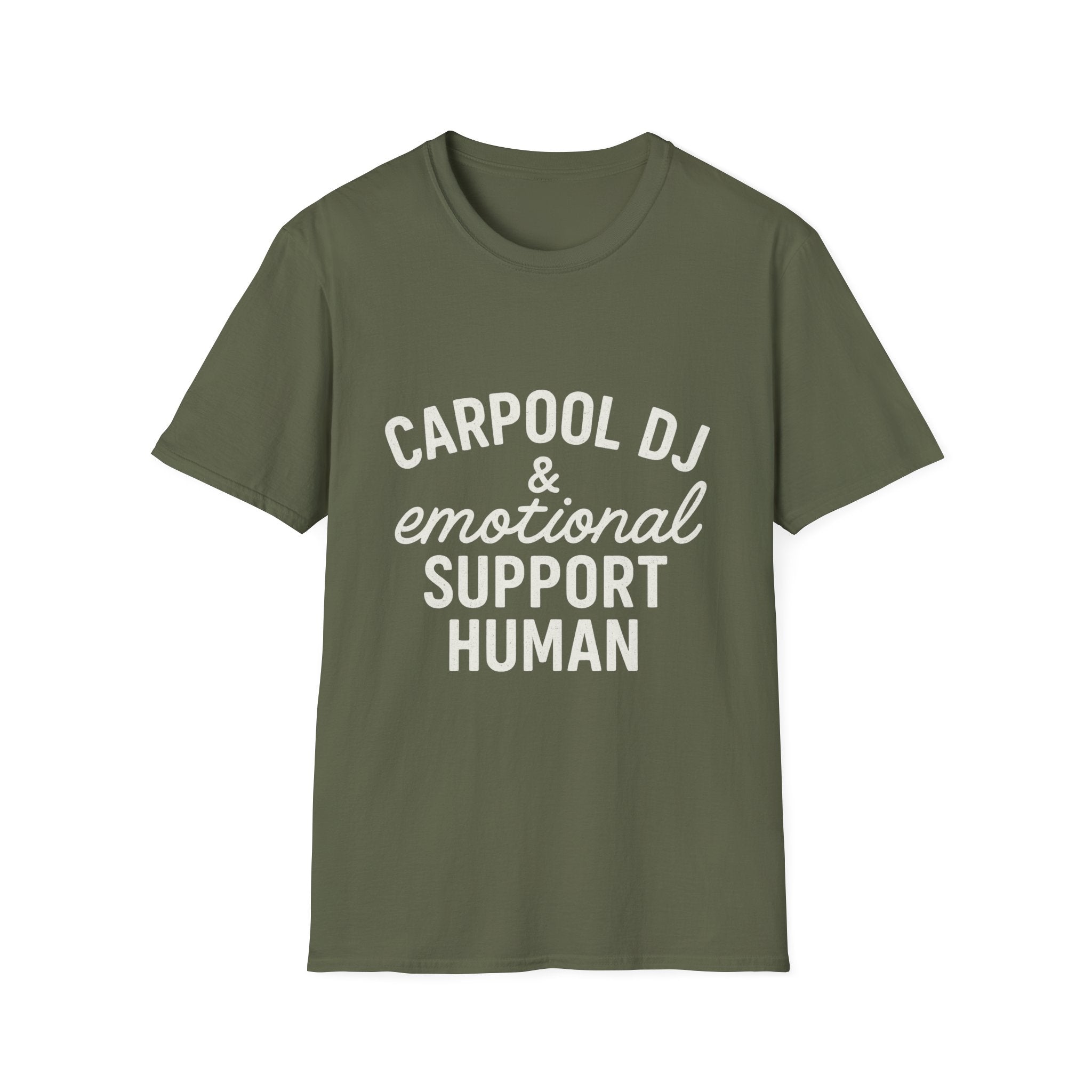 Carpool Dj & Emotional Support Human T-Shirt