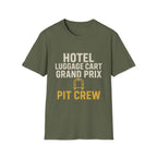 Hotel Luggage Cart Grand Prix: Pit Crew T-Shirt