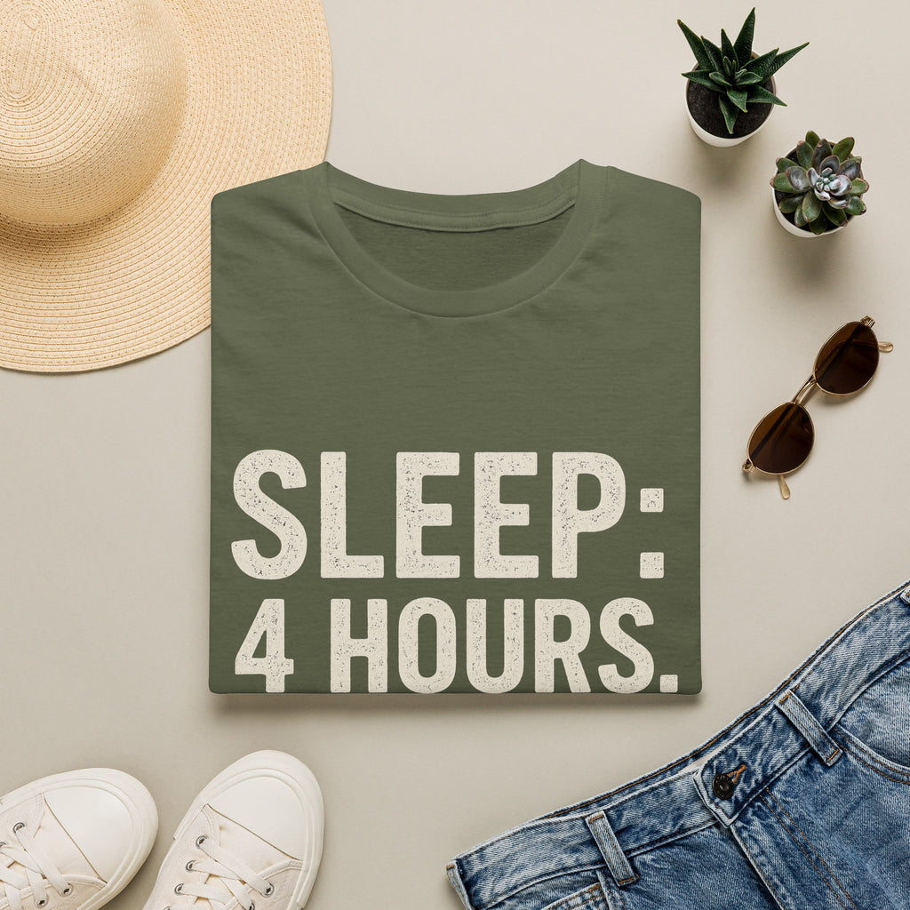 Sleep: 4 Hours. Pride: Full Tank T-Shirt