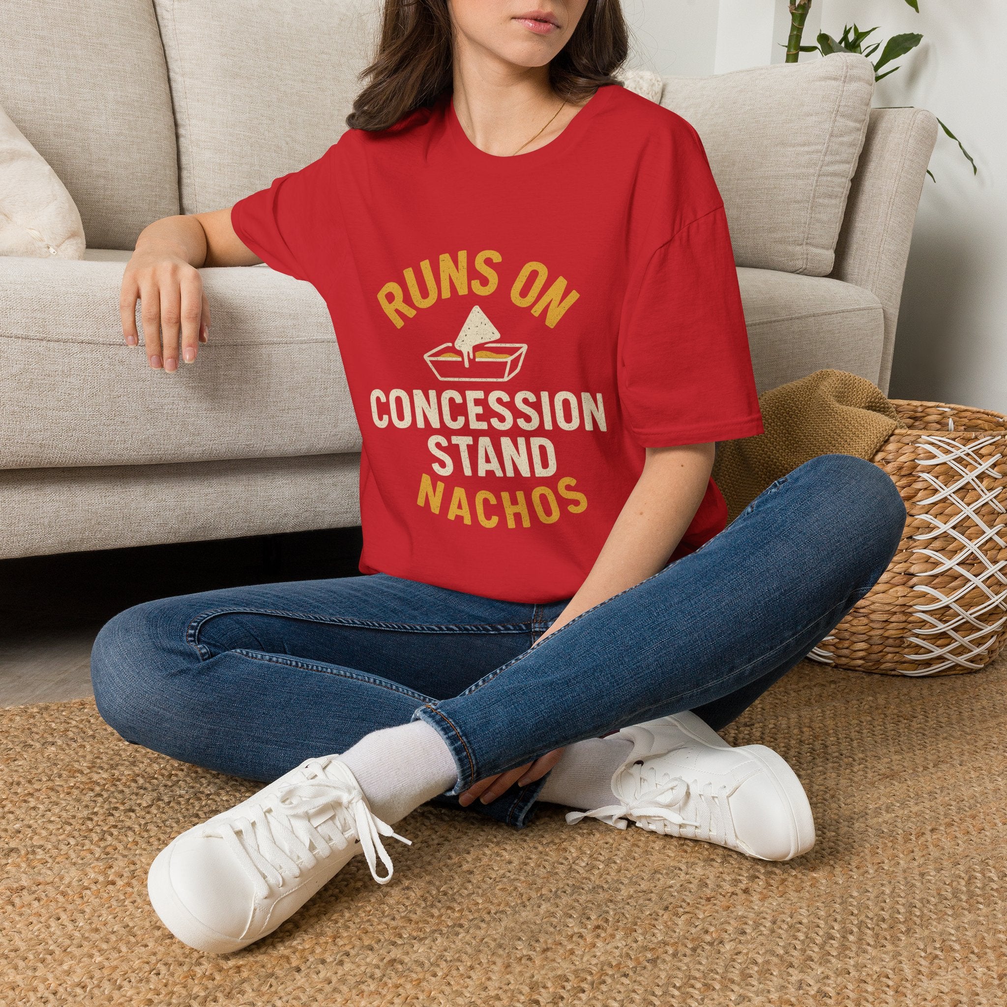 Runs On Concession Stand Nachos T-Shirt