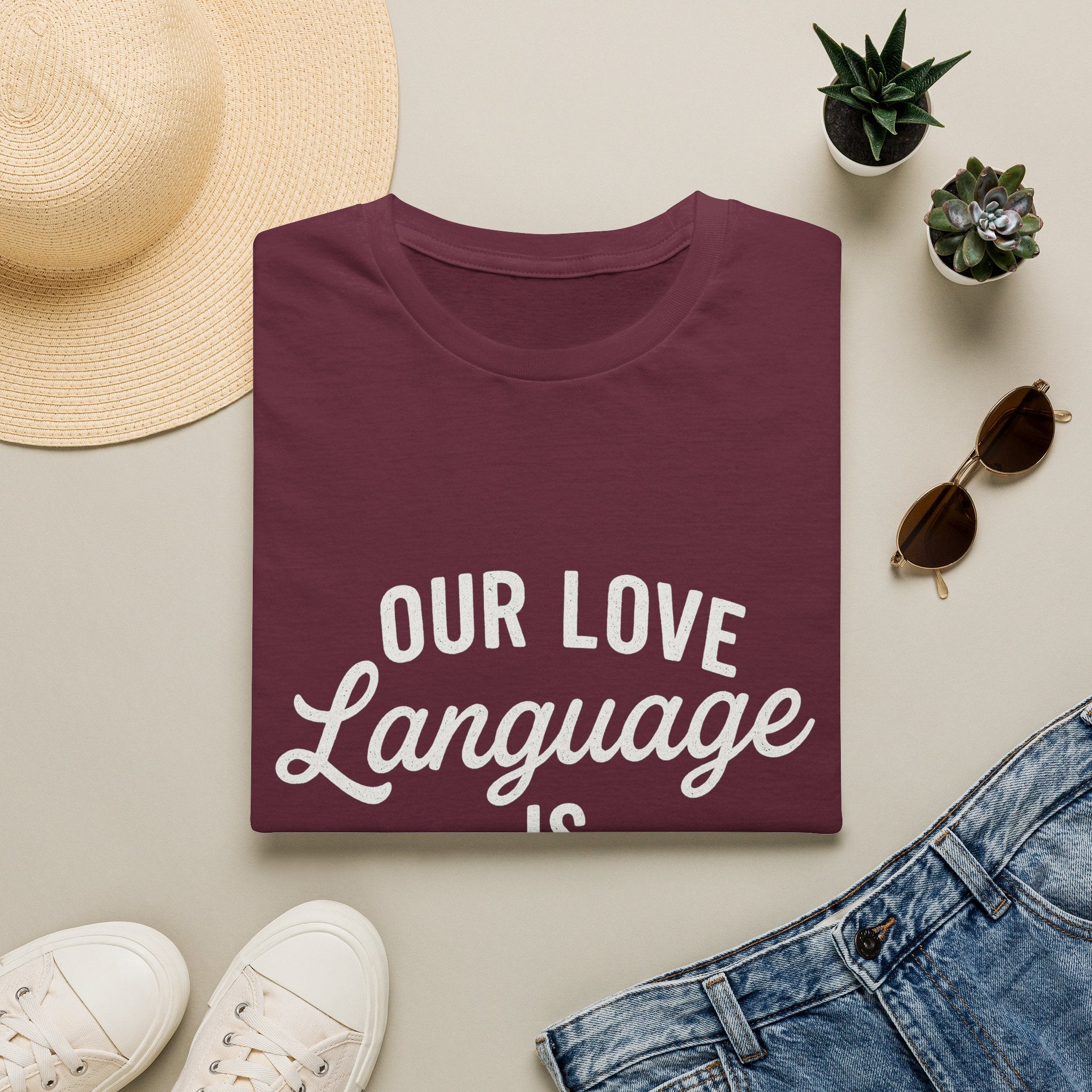 Our Love Language Is Game Schedules T-Shirt