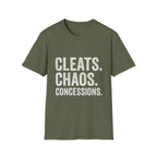 Cleats. Chaos. Concessions T-Shirt