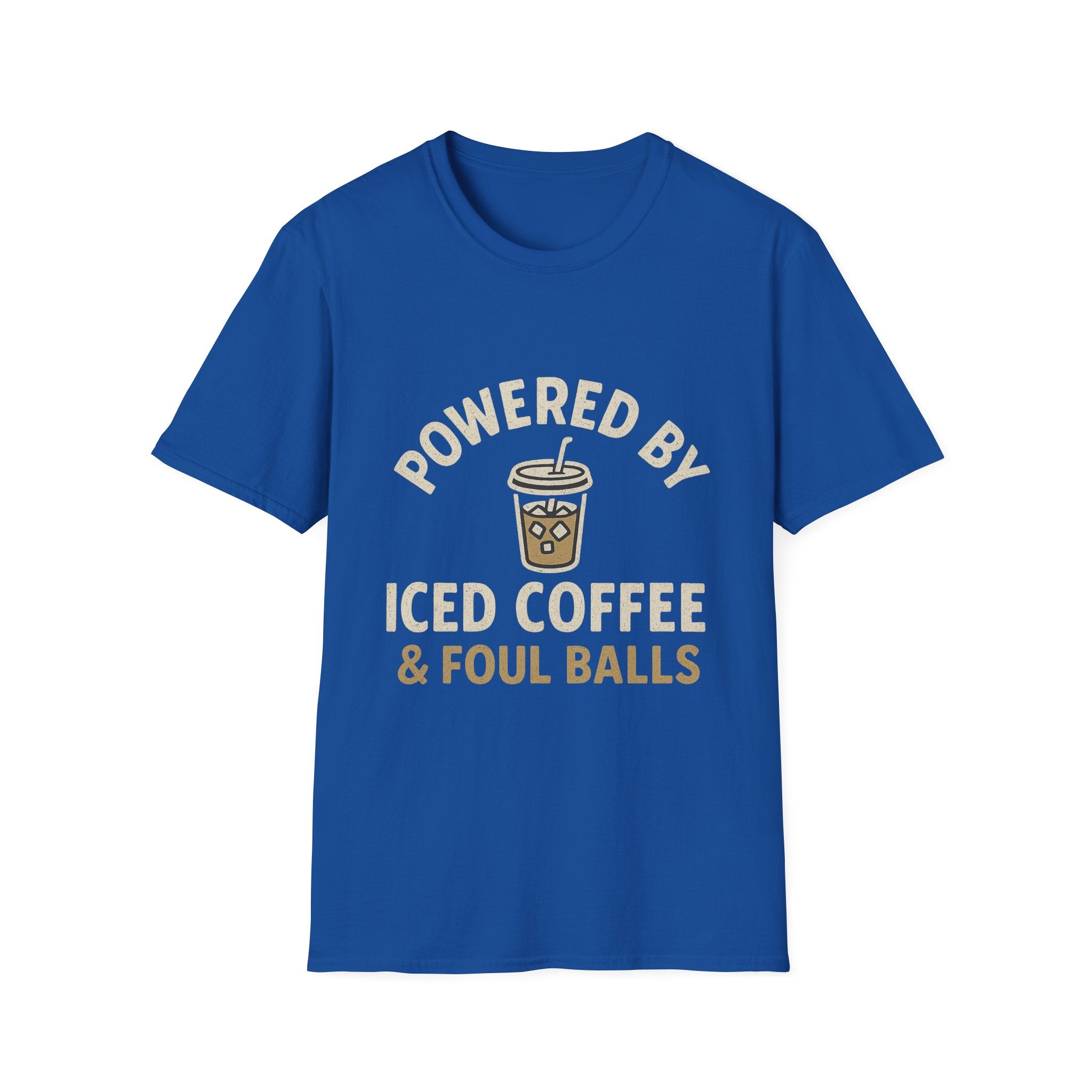 Powered By Iced Coffee & Foul Balls T-Shirt