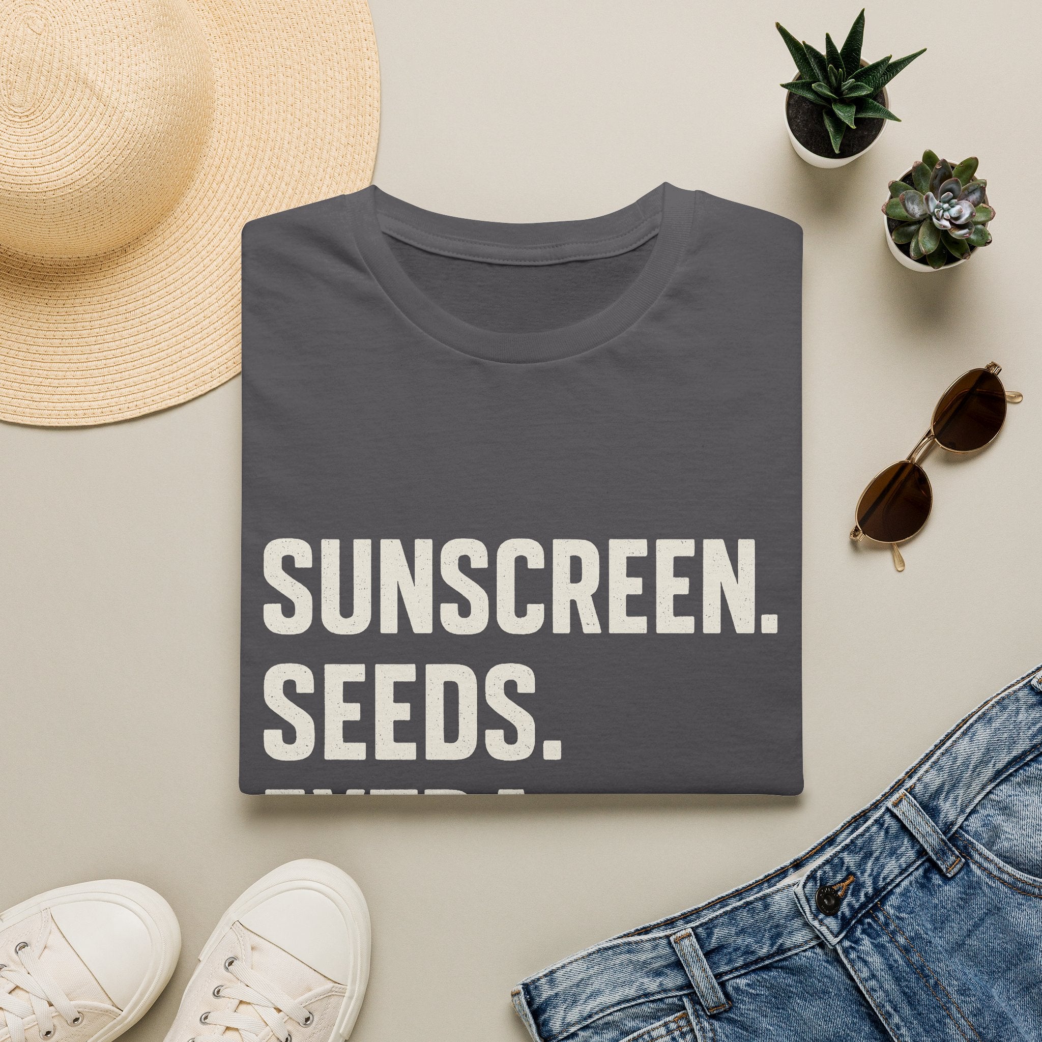 Sunscreen. Seeds. Extra Innings T-Shirt