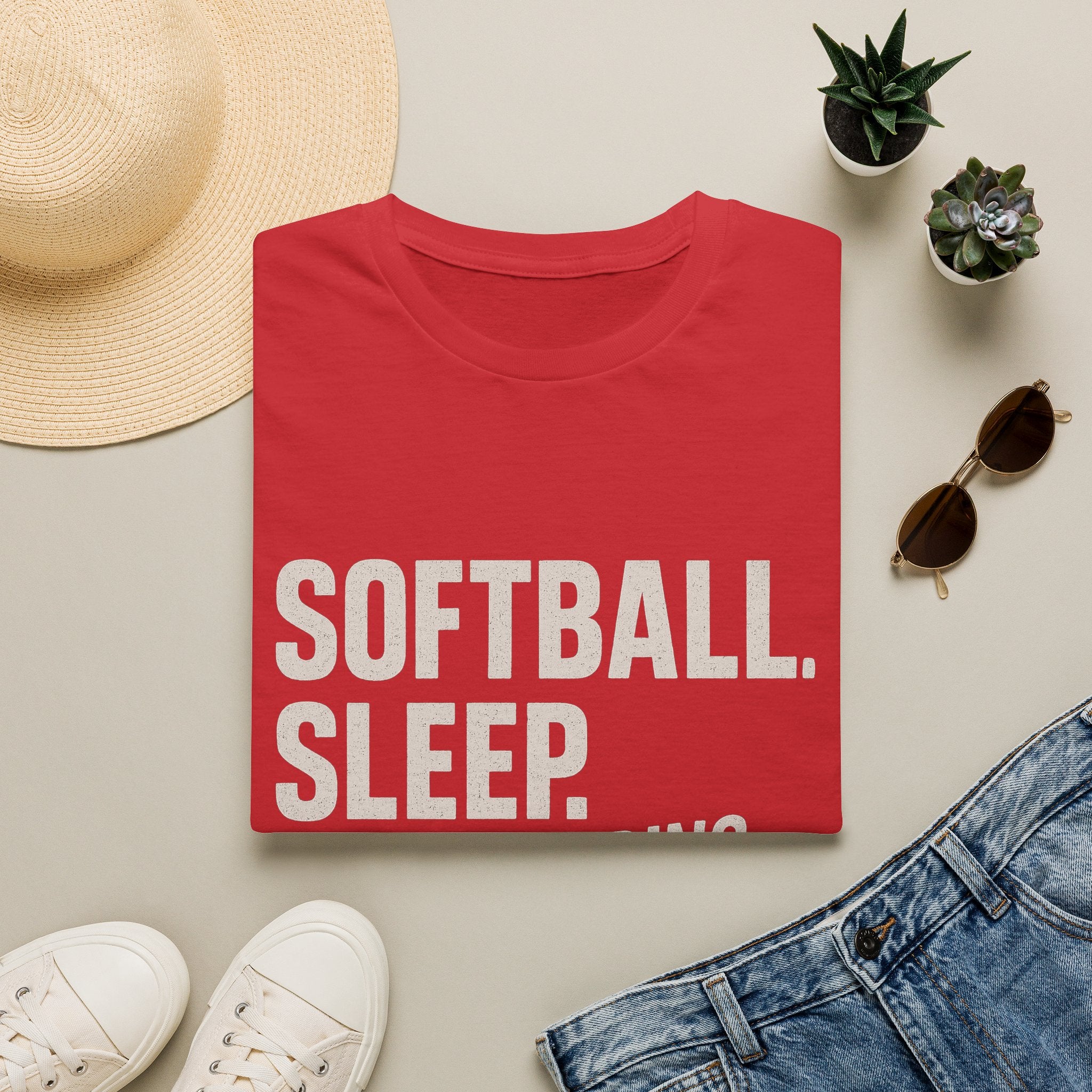 Eat Sleep Softball T-Shirt