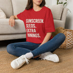 Sunscreen. Seeds. Extra Innings T-Shirt