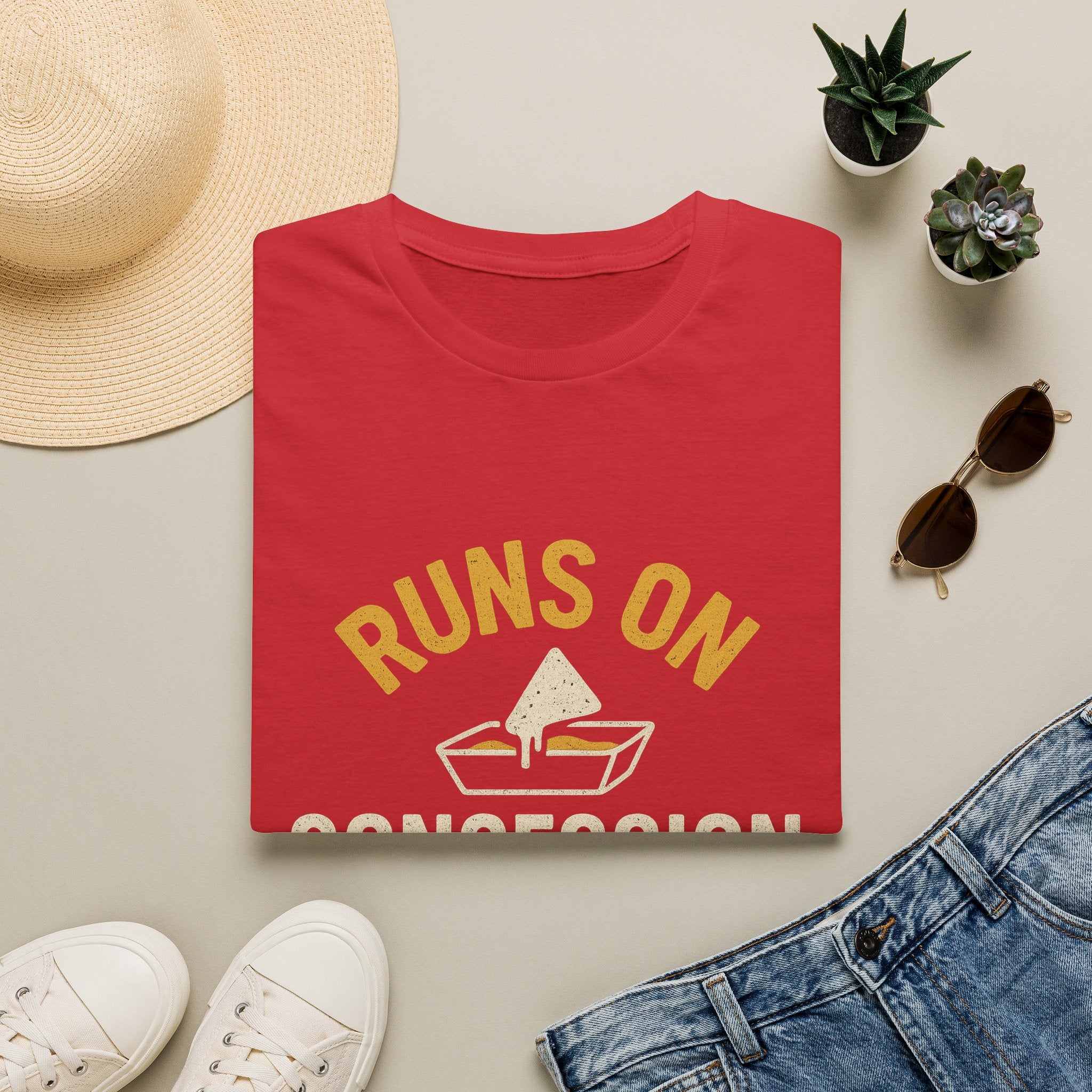 Runs On Concession Stand Nachos T-Shirt