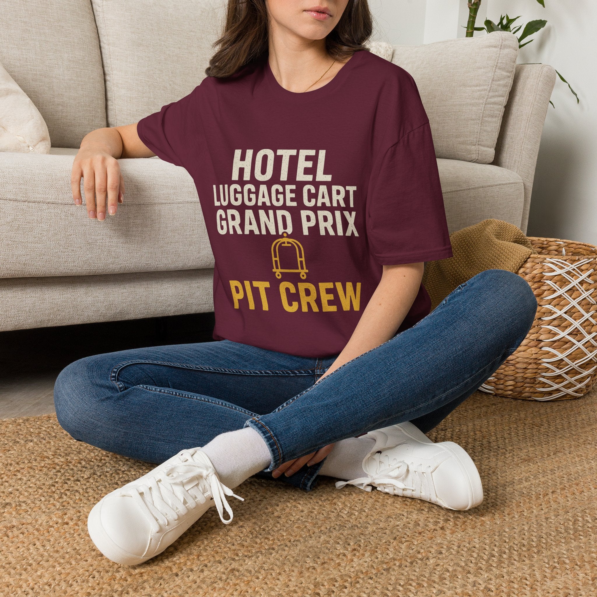 Hotel Luggage Cart Grand Prix: Pit Crew T-Shirt
