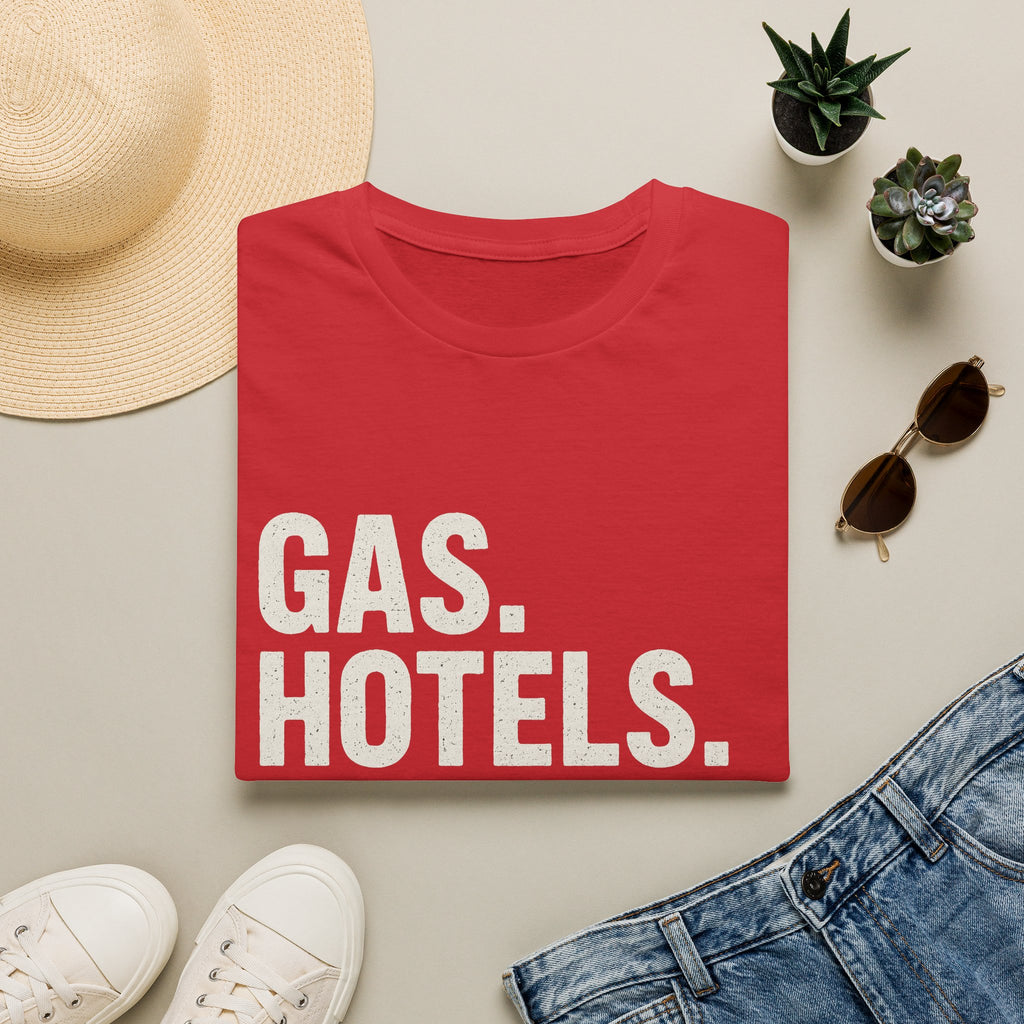 Gas. Hotels. Softball. Repeat T-Shirt