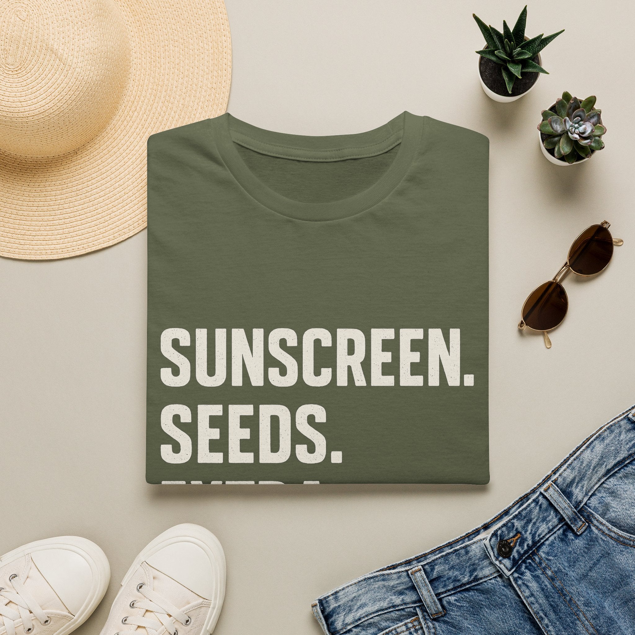 Sunscreen. Seeds. Extra Innings T-Shirt