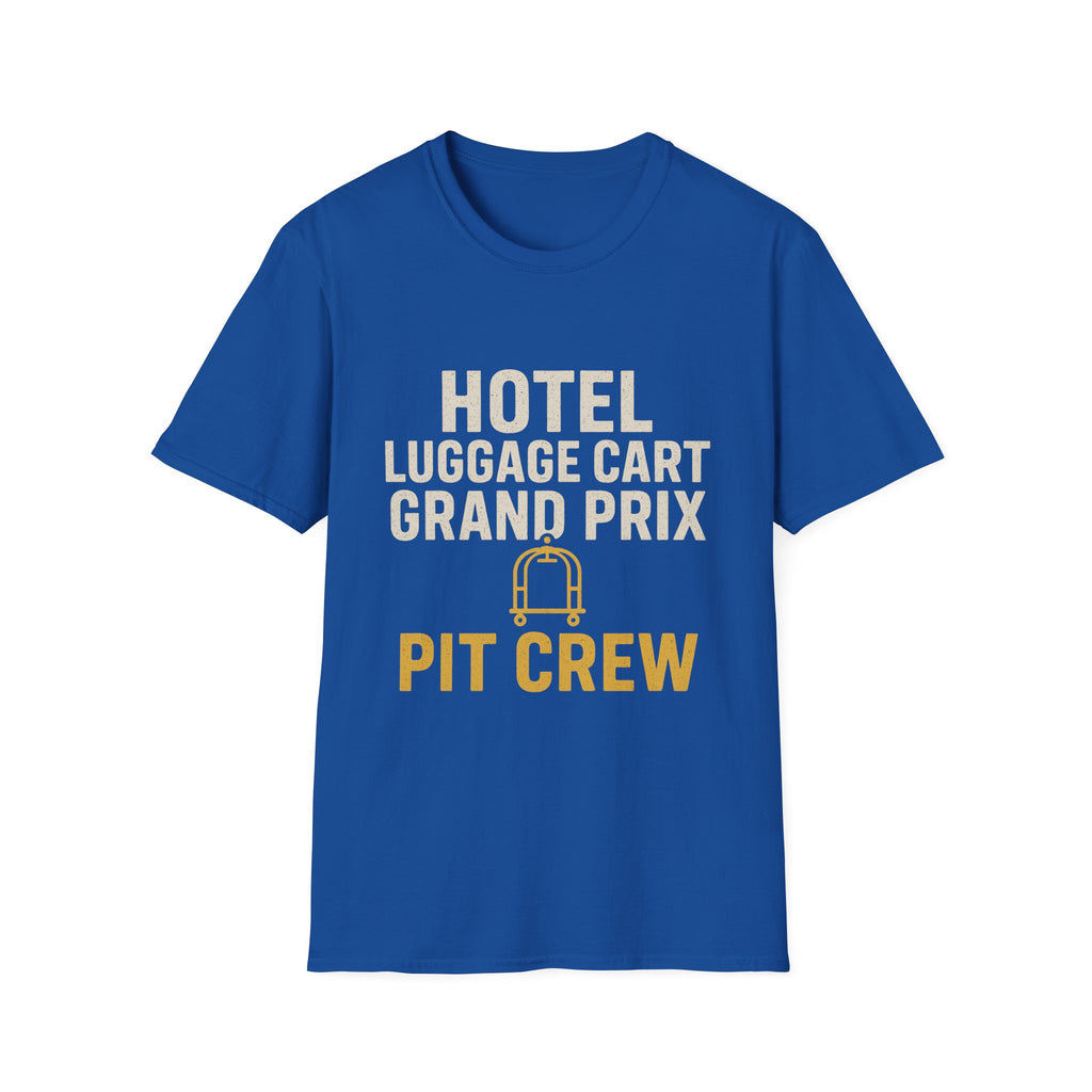 Hotel Luggage Cart Grand Prix: Pit Crew T-Shirt