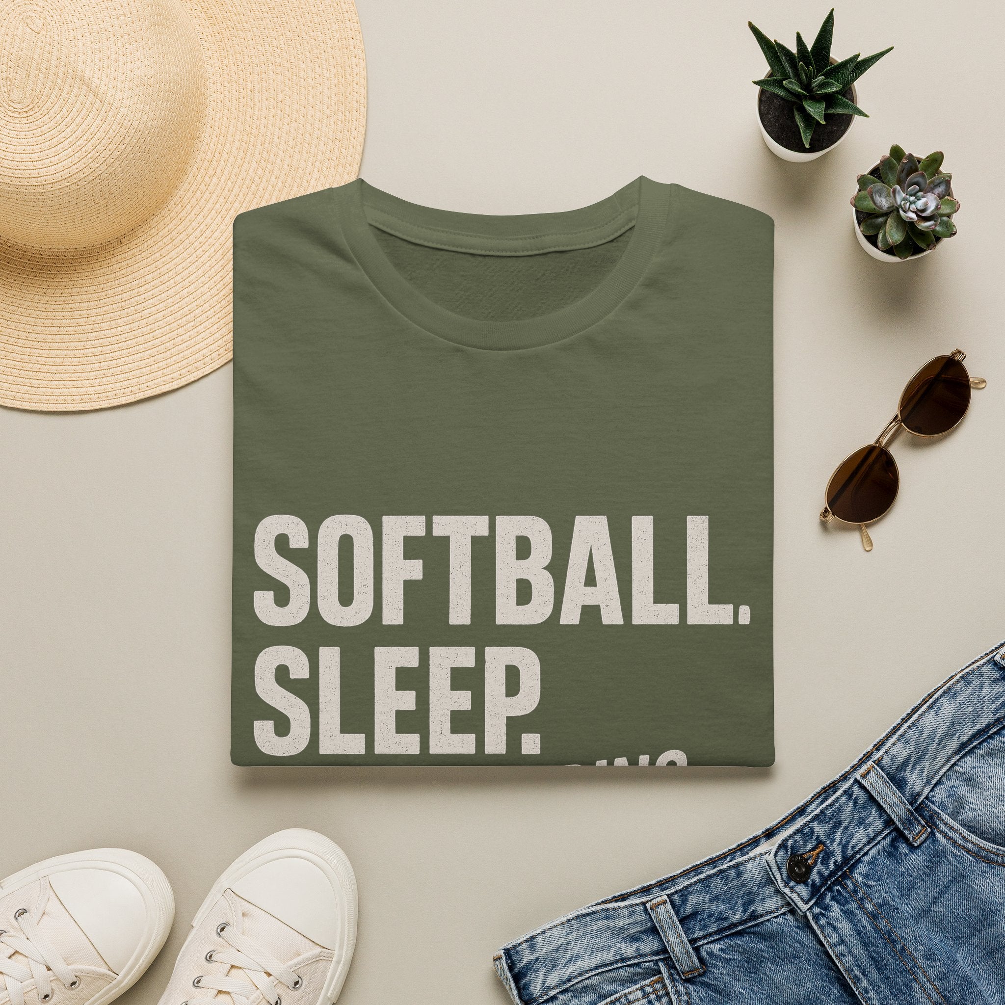 Eat Sleep Softball T-Shirt