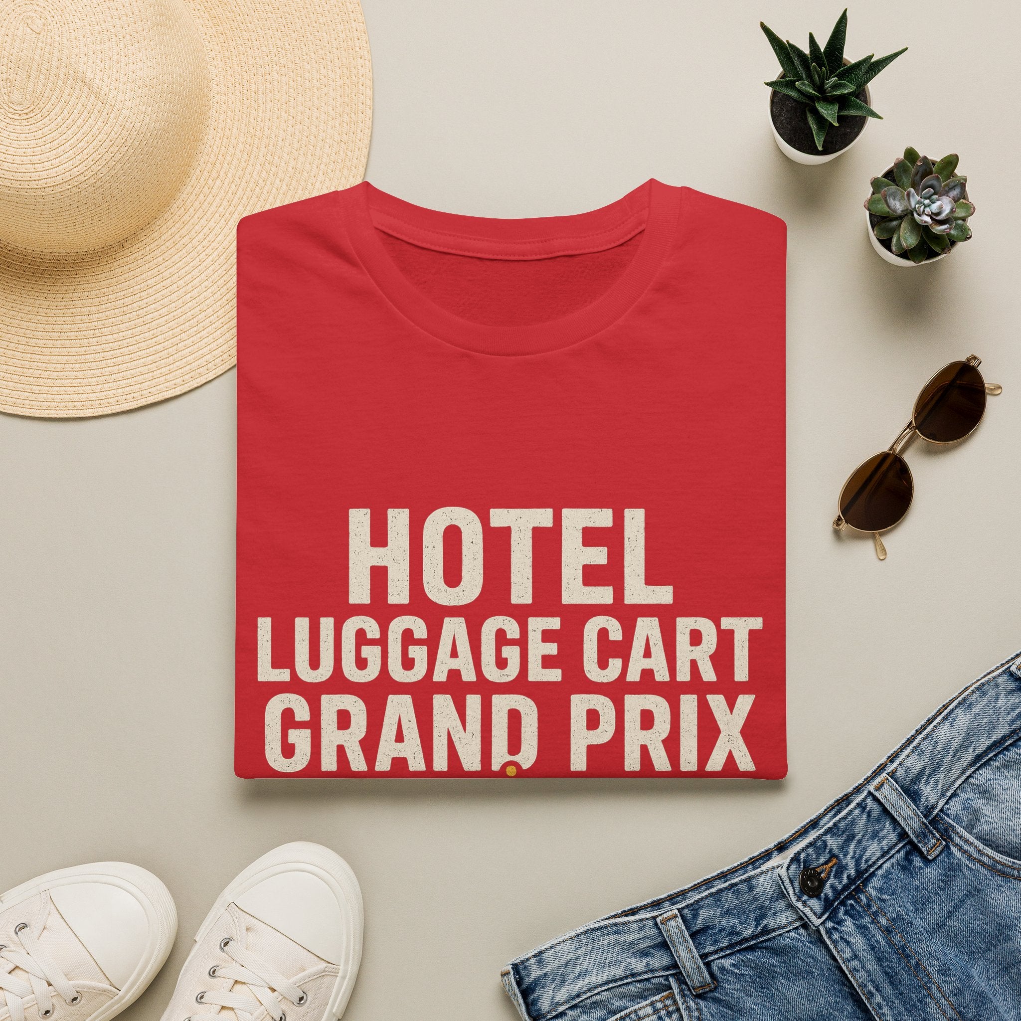 Hotel Luggage Cart Grand Prix: Pit Crew T-Shirt