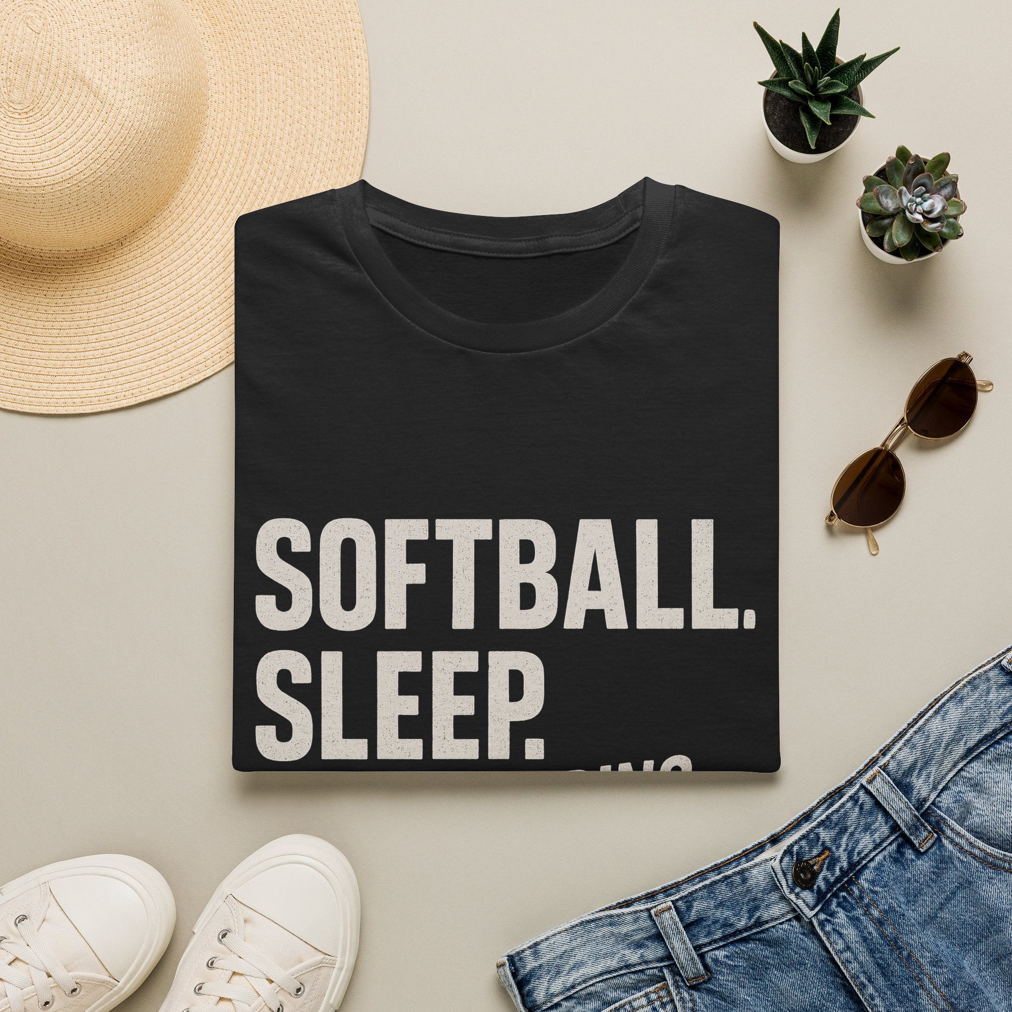 Eat Sleep Softball T-Shirt