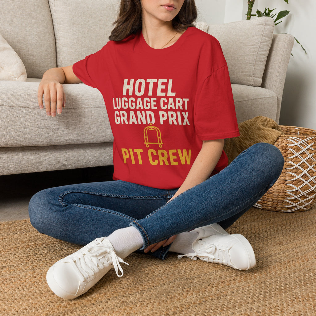 Hotel Luggage Cart Grand Prix: Pit Crew T-Shirt
