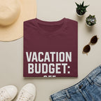 Vacation Budget: See 'tournament Fees.' T-Shirt