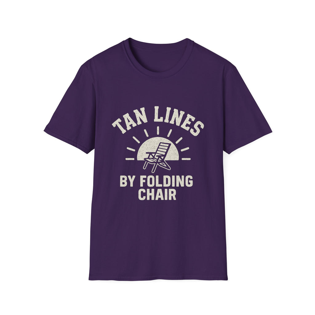 Tan Lines By Folding Chair T-Shirt