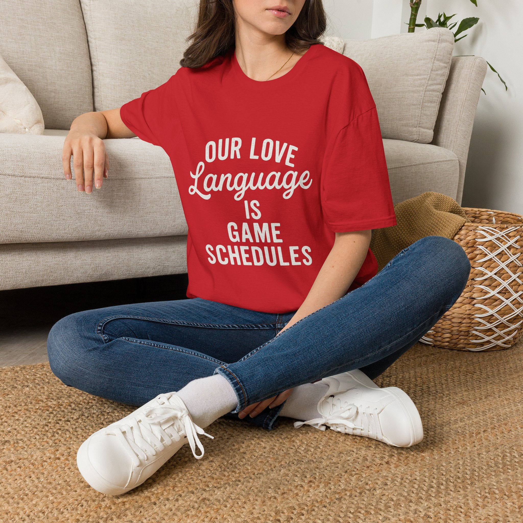 Our Love Language Is Game Schedules T-Shirt