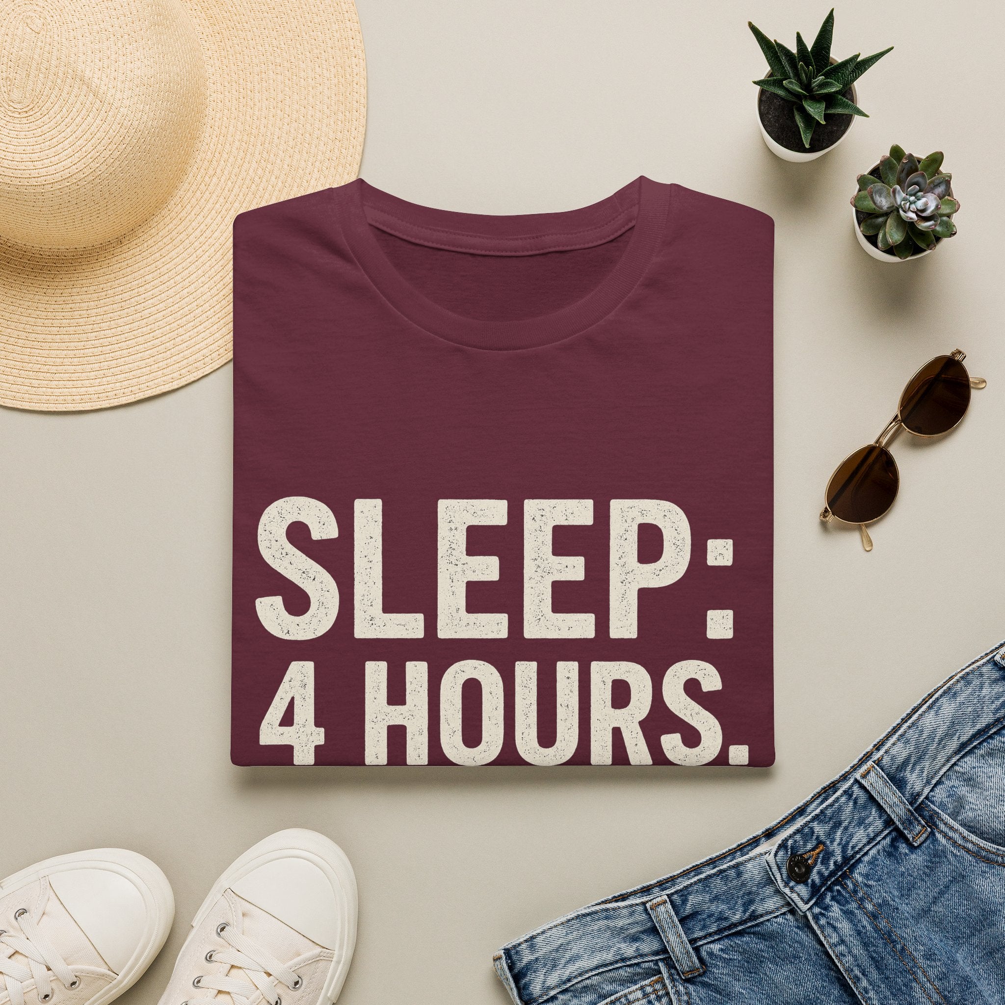 Sleep: 4 Hours. Pride: Full Tank T-Shirt
