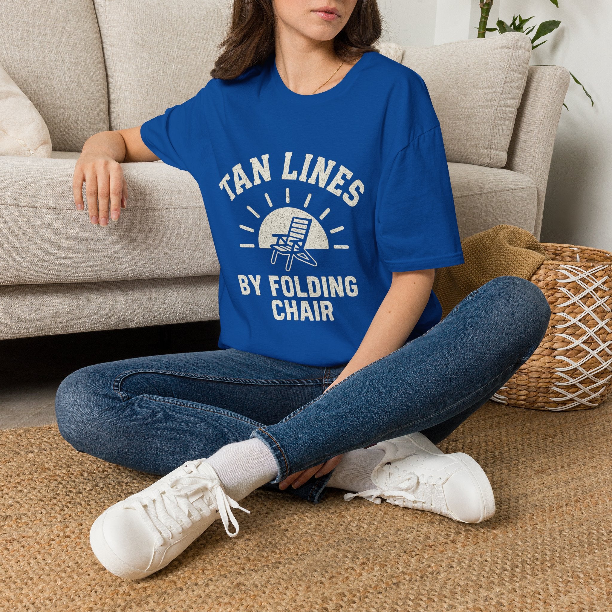 Tan Lines By Folding Chair T-Shirt