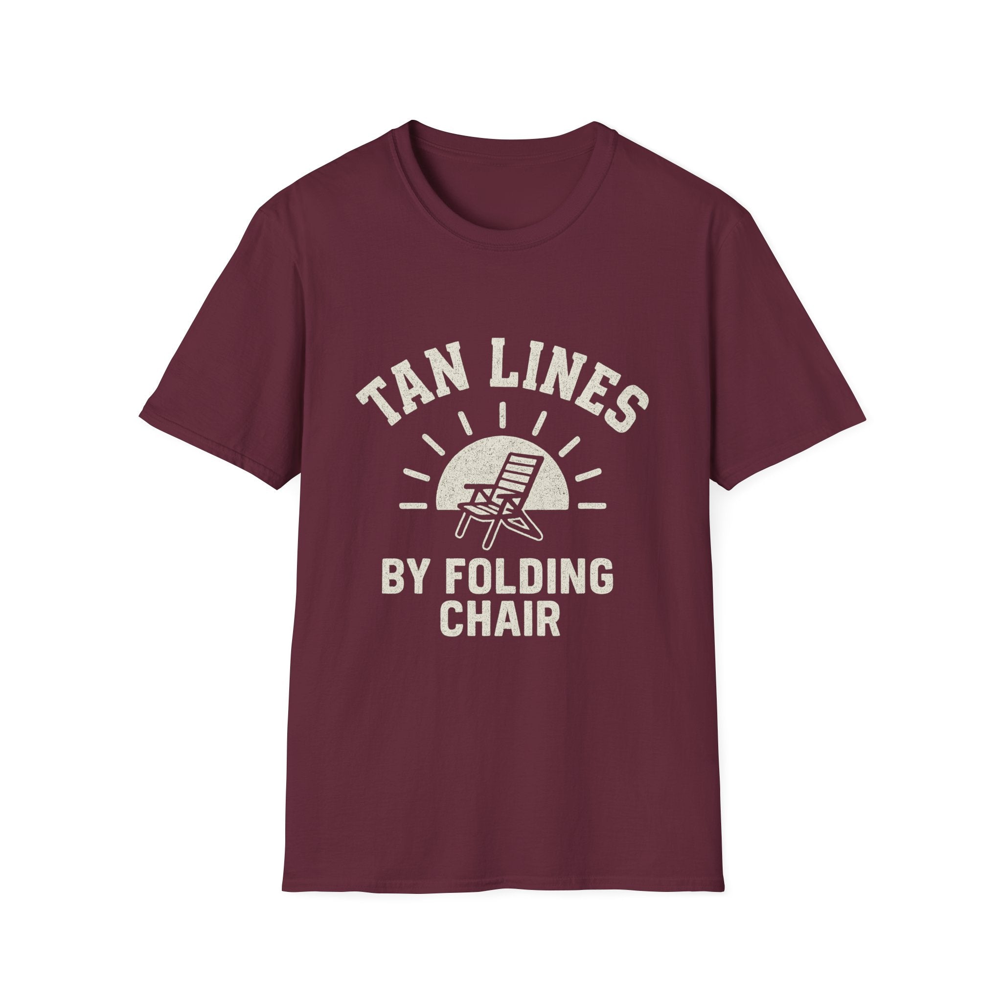 Tan Lines By Folding Chair T-Shirt