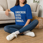 Sunscreen. Seeds. Extra Innings T-Shirt