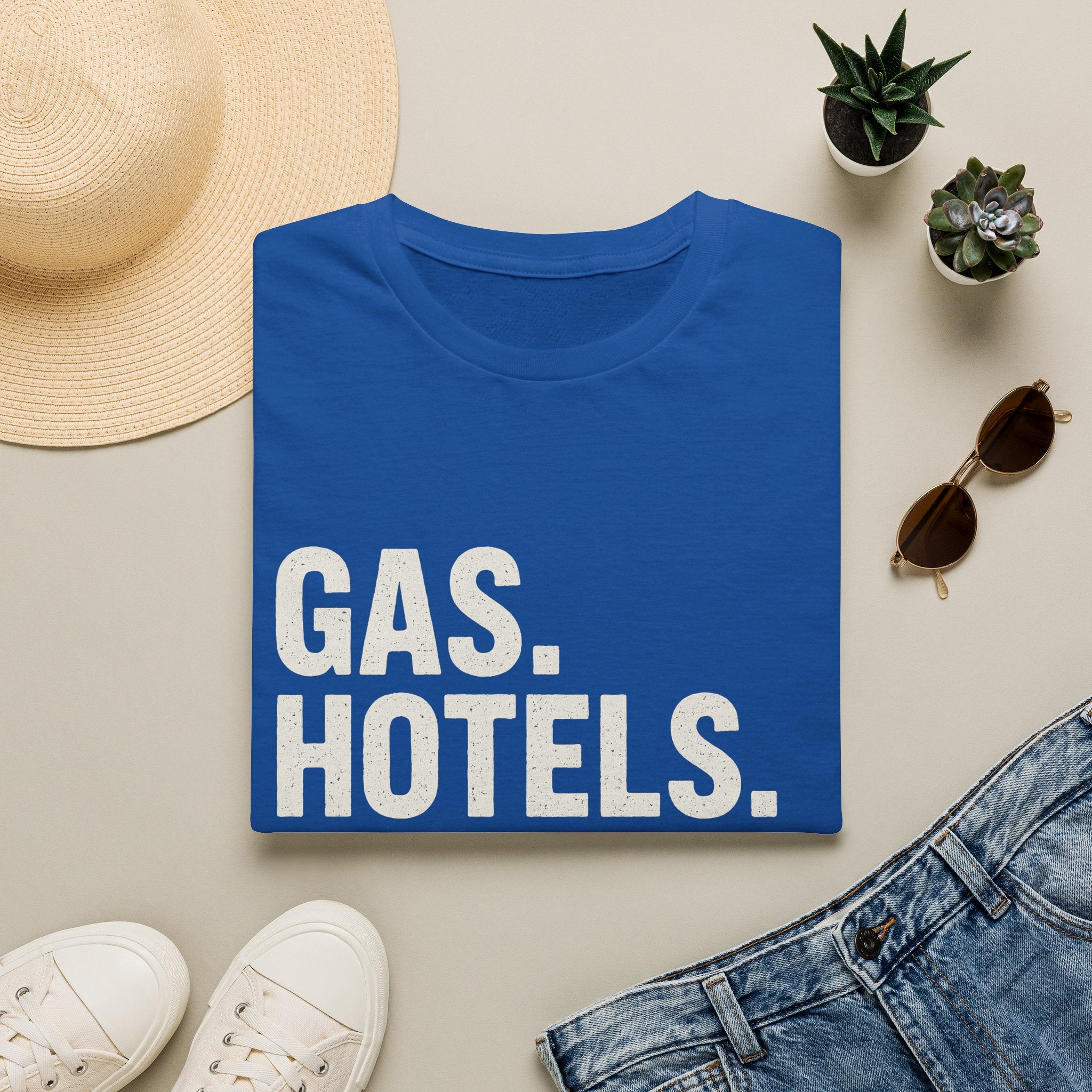Gas. Hotels. Softball. Repeat T-Shirt