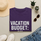 Vacation Budget: See 'tournament Fees.' T-Shirt