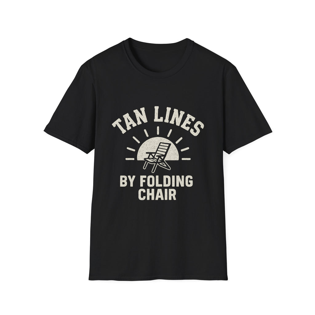 Tan Lines By Folding Chair T-Shirt
