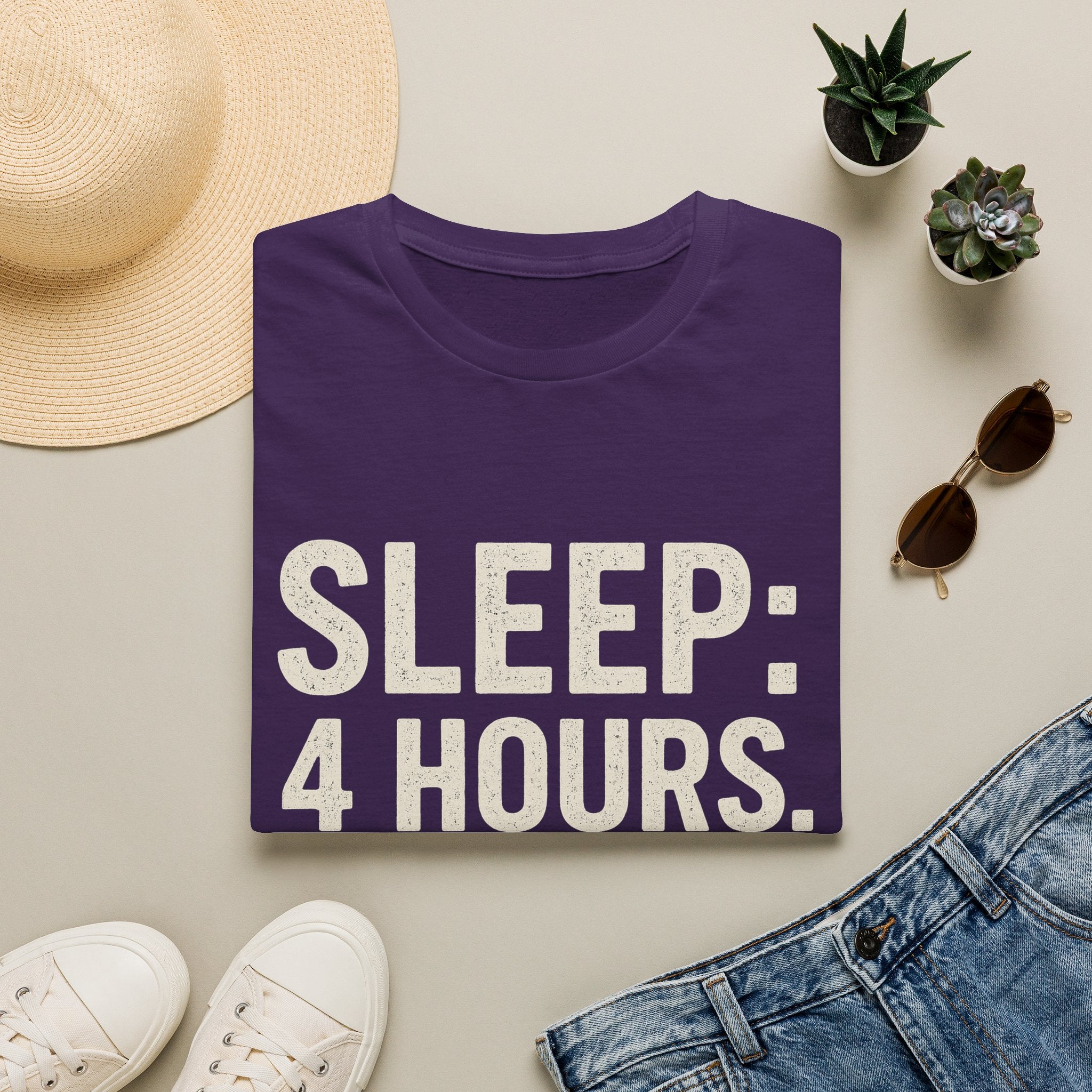 Sleep: 4 Hours. Pride: Full Tank T-Shirt