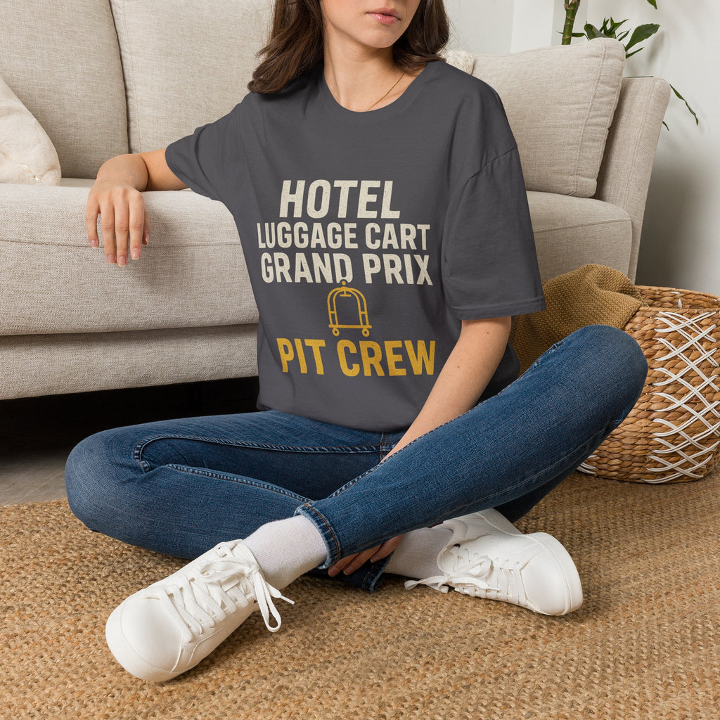 Hotel Luggage Cart Grand Prix: Pit Crew T-Shirt